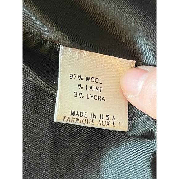 Theory Wool Etiennette Blazer Jacket One Button Black Size 4‎ - Picture 9 of 12